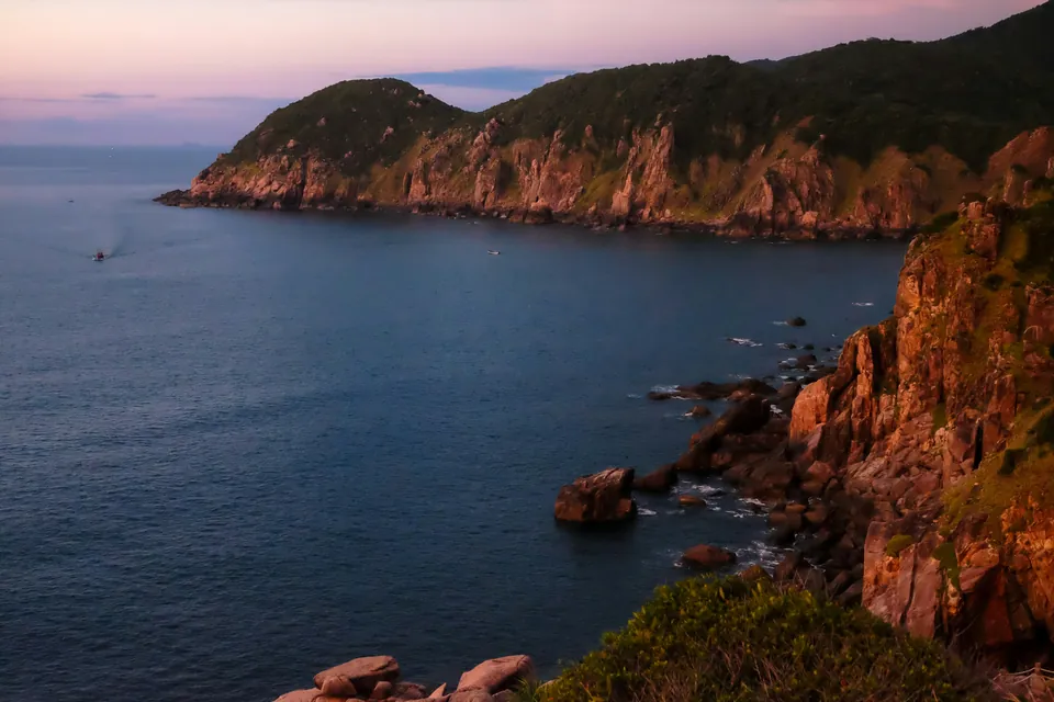 Kystlandskab ved Mui Dien i Phu Yen