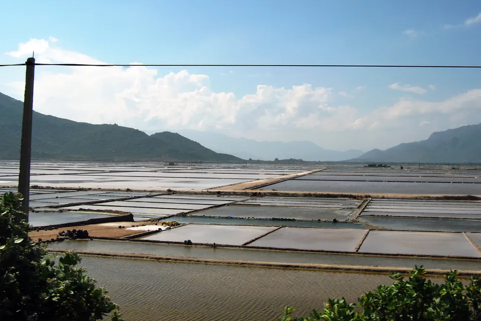 Saltmarker ved Phan Rang