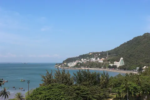 Strand og både ved Vung Tau